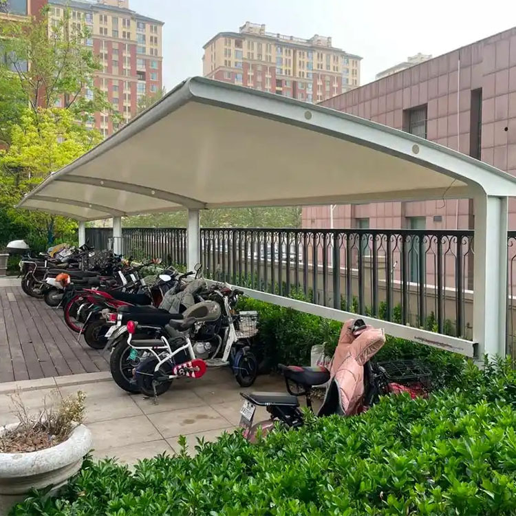 冷水江市膜结构电动车棚